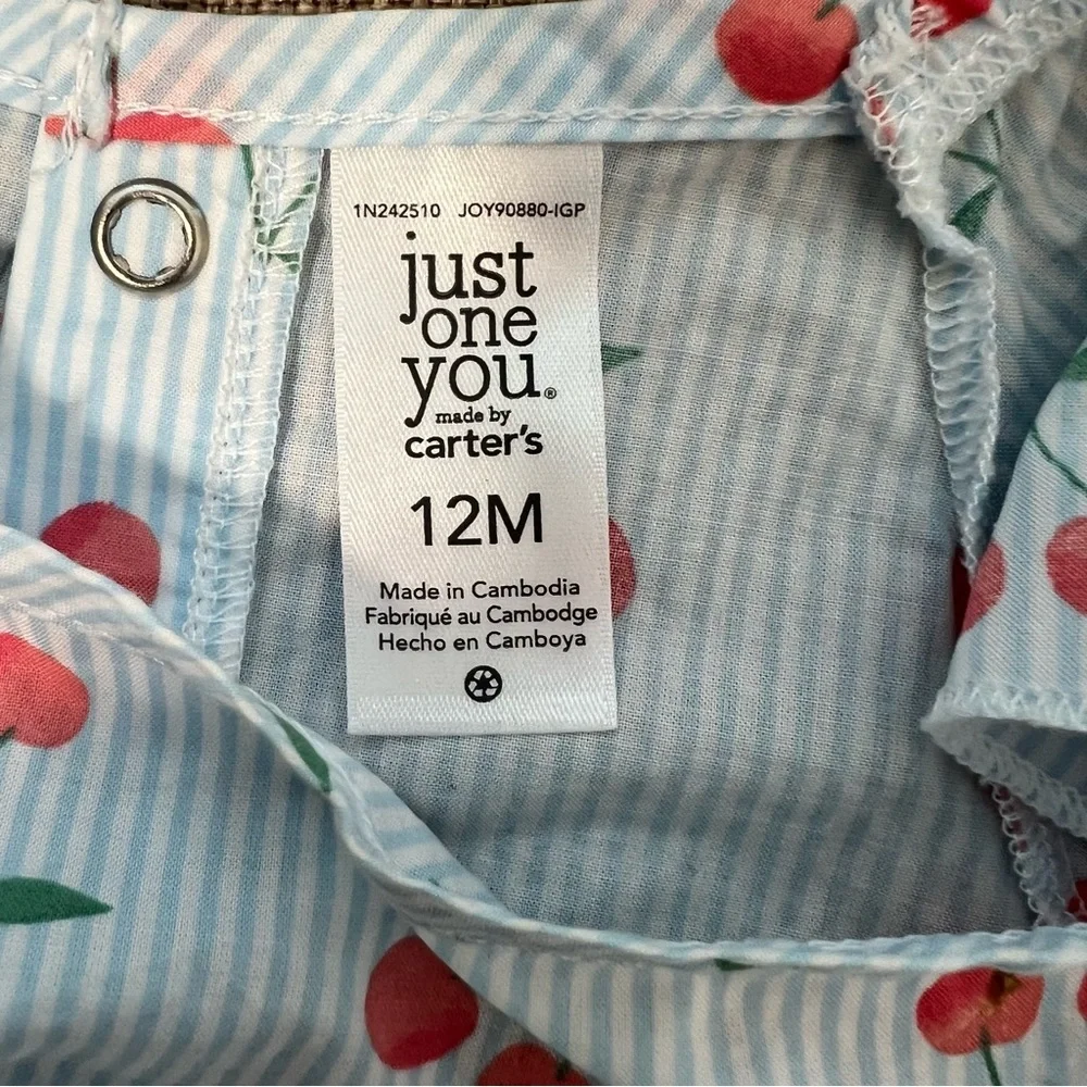 Baby Girls Cherries Romper Just One‎ You